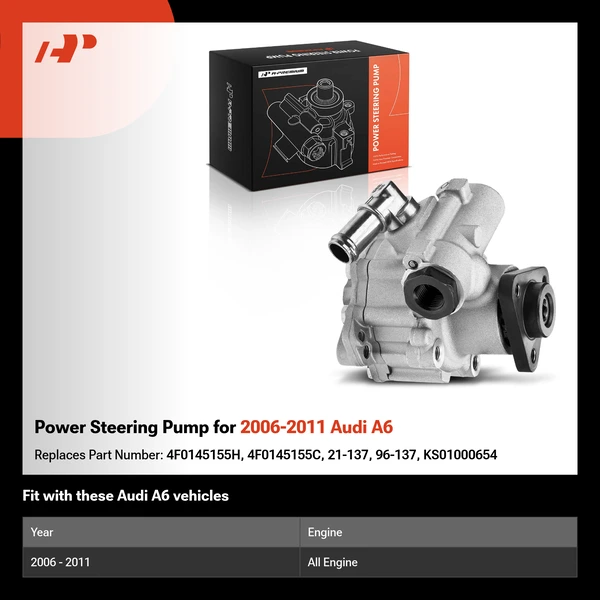 Power Steering Pump for 2006-2011 Audi A6