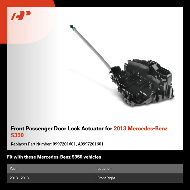 Front Passenger Door Lock Actuator for 2013 Mercedes-Benz S350