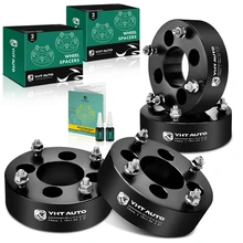 4 Pcs 2 inches Black 4x4.3 to 4x5.39 inches Wheel Adapters M10x1.25 74mm