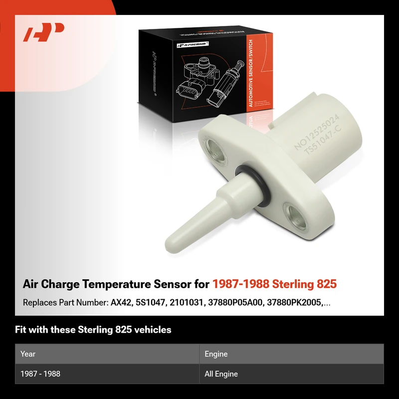 Air Charge Temperature Sensor for 1987-1988 Sterling 825