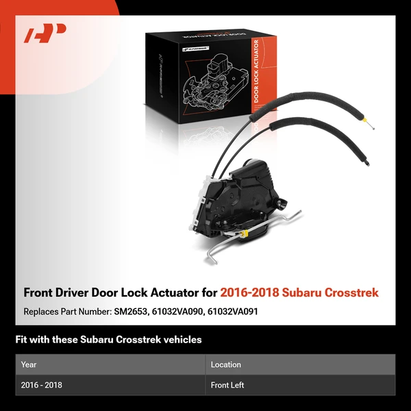 Front Driver Door Lock Actuator for 2016-2018 Subaru Crosstrek