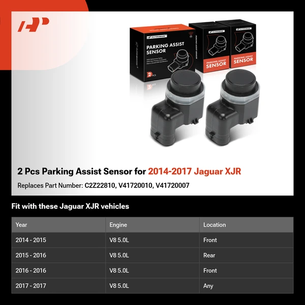 2 Pcs Parking Assist Sensor for 2014-2017 Jaguar XJR