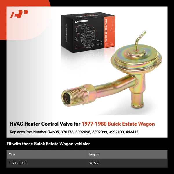 HVAC Heater Control Valve for 1977-1980 Buick Estate Wagon