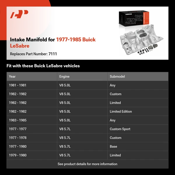 Intake Manifold for 1977-1985 Buick LeSabre