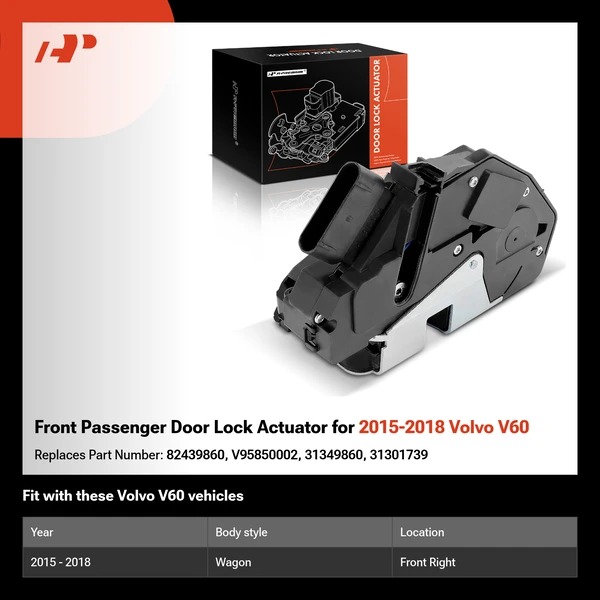 Front Passenger Door Lock Actuator for 2015-2018 Volvo V60