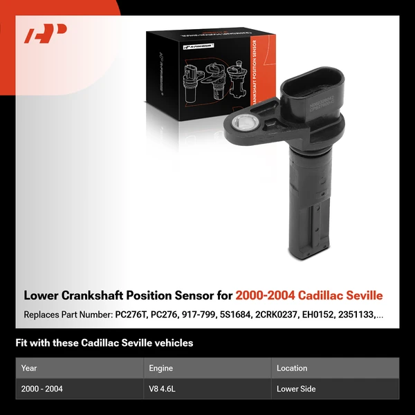 Lower Crankshaft Position Sensor for 2000-2004 Cadillac Seville