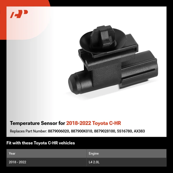 Temperature Sensor for 2018-2022 Toyota C-HR