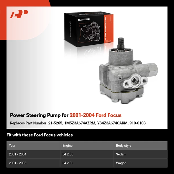 Power Steering Pump for 2001-2004 Ford Focus