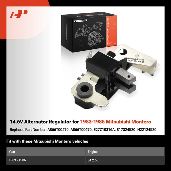 14.6V Alternator Regulator for 1983-1986 Mitsubishi Montero