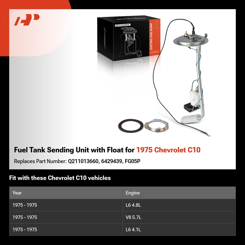 Fuel Tank Sending Unit with Float for 1975 Chevrolet C10