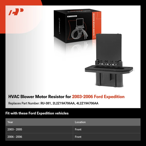 HVAC Blower Motor Resistor for 2003-2006 Ford Expedition