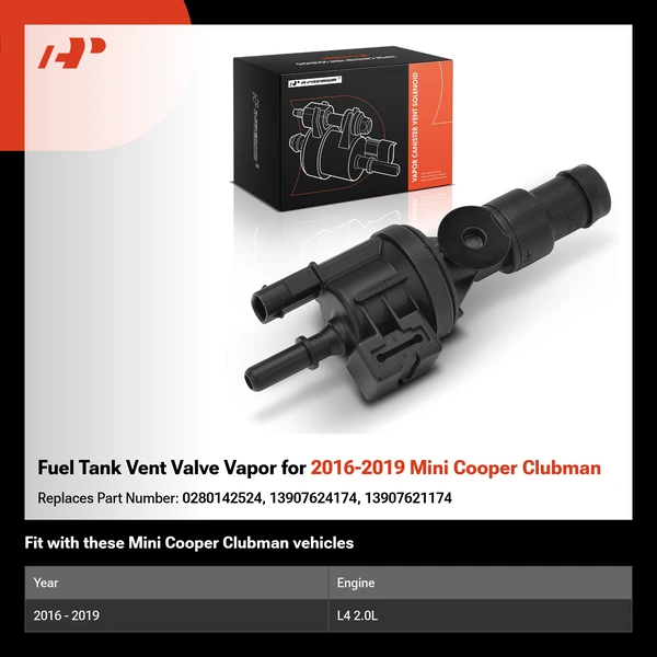 Fuel Tank Vent Valve Vapor for 2016-2019 Mini Cooper Clubman
