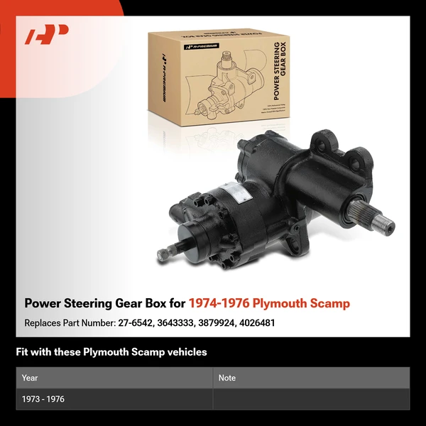 Power Steering Gear Box for 1974-1976 Plymouth Scamp