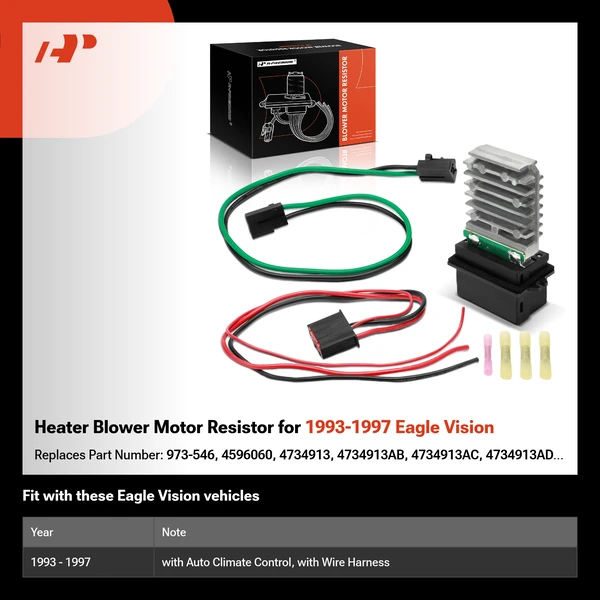 Heater Blower Motor Resistor for 1993-1997 Eagle Vision