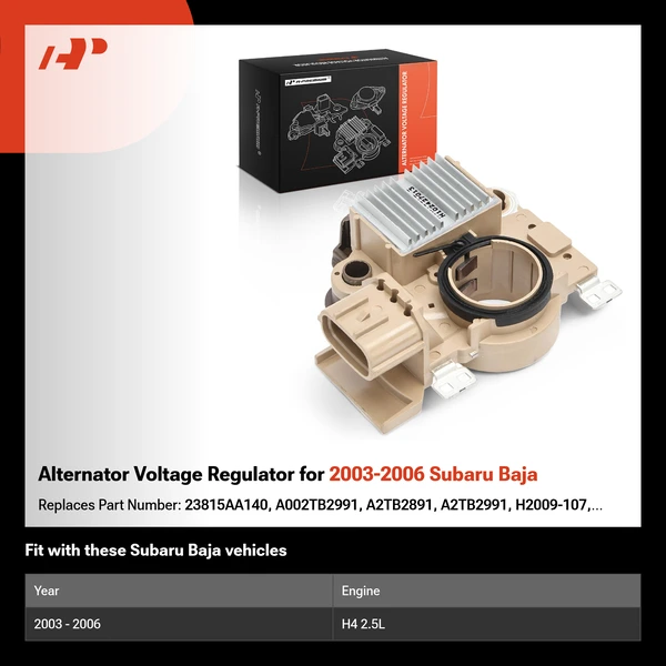 Alternator Voltage Regulator for 2003-2006 Subaru Baja