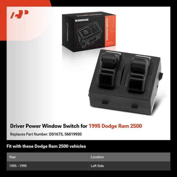 Driver Power Window Switch for 1995 Dodge Ram 2500