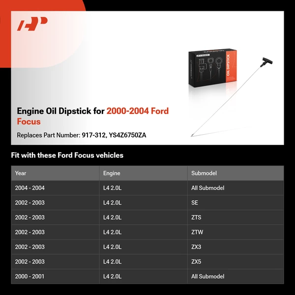 Engine Oil Dipstick for 2000-2004 Ford Focus