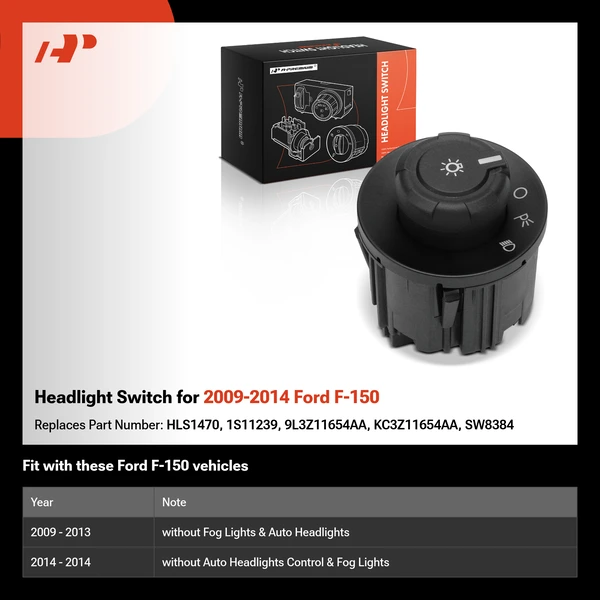 Headlight Switch for 2009-2014 Ford F-150