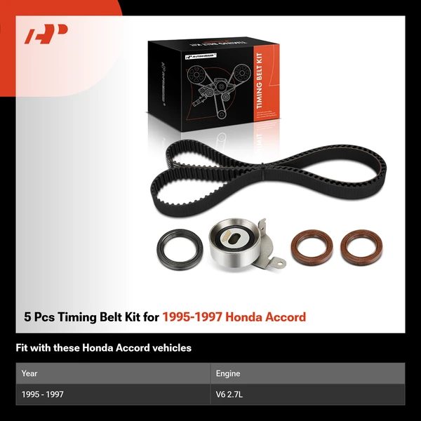 5 Pcs Timing Belt Kit for 1995-1997 Honda Accord