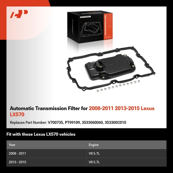 Automatic Transmission Filter for 2008-2011 2013-2015 Lexus LX570