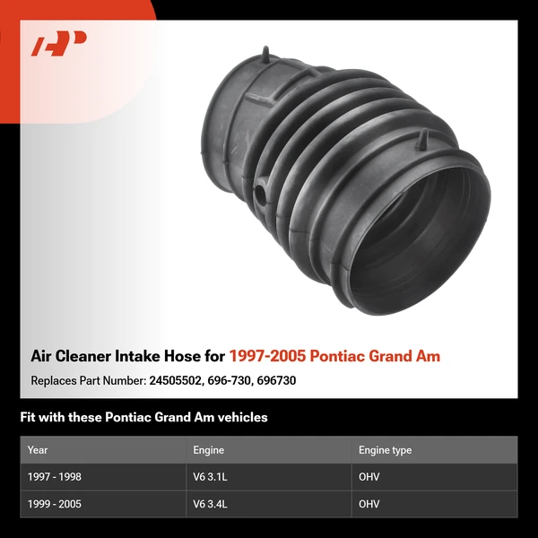 Air Cleaner Intake Hose for 1997-2005 Pontiac Grand Am