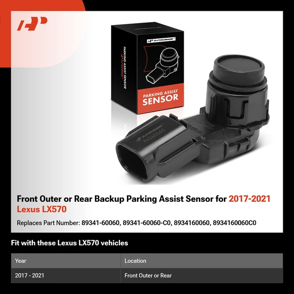 Front Outer or Rear Backup Parking Assist Sensor for 2017-2021 Lexus LX570
