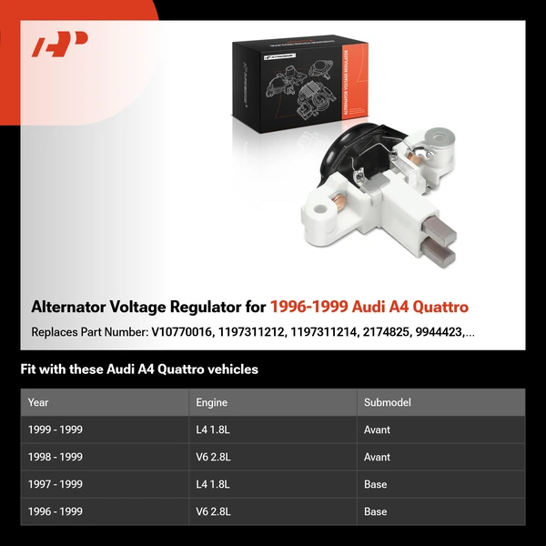 Alternator Voltage Regulator for 1996-1999 Audi A4 Quattro