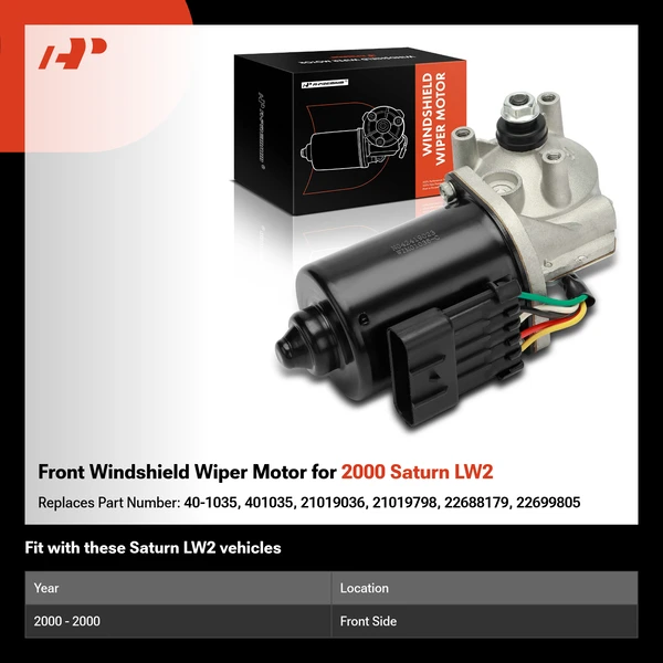 Front Windshield Wiper Motor for 2000 Saturn LW2