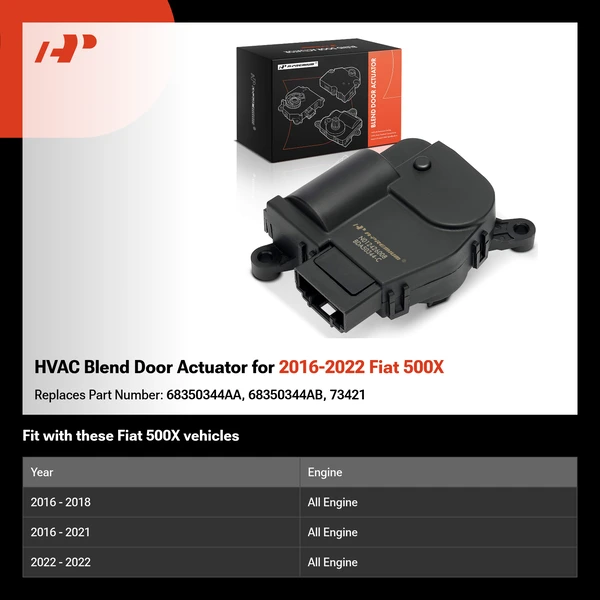 HVAC Blend Door Actuator for 2016-2022 Fiat 500X