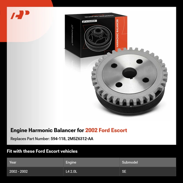 Engine Harmonic Balancer for 2002 Ford Escort