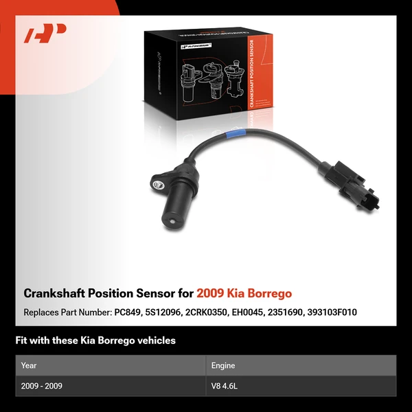 Crankshaft Position Sensor for 2009 Kia Borrego
