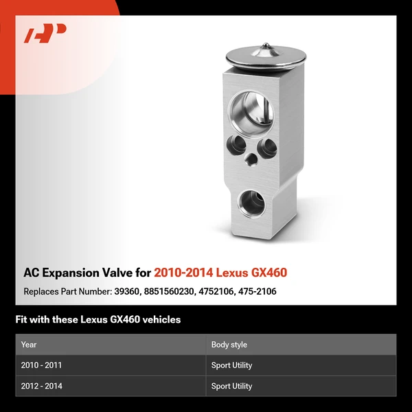 AC Expansion Valve for 2010-2014 Lexus GX460