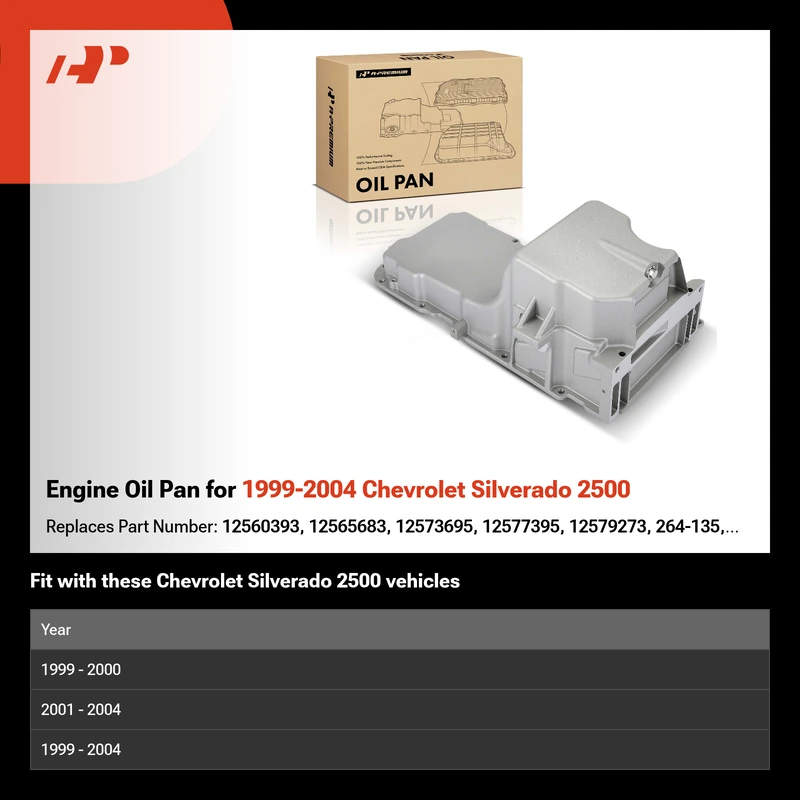 Engine Oil Pan for 1999-2004 Chevrolet Silverado 2500