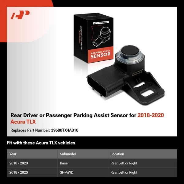 Rear Driver or Passenger Parking Assist Sensor for 2018-2020 Acura TLX