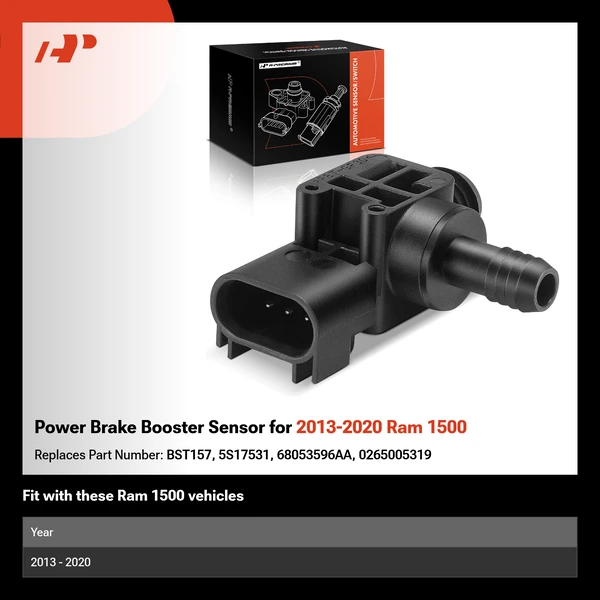 Power Brake Booster Sensor for 2013-2020 Ram 1500