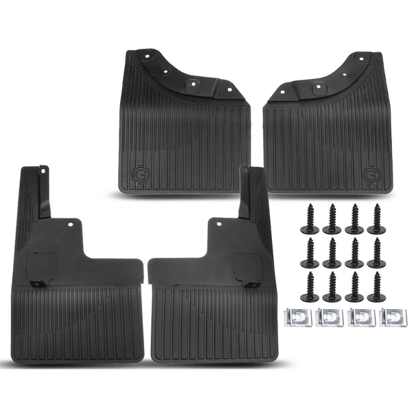 4 Pcs Front & Rear Mud Flaps Splash Guards for Mercedes-Benz W166 GLE350 GLE450 19-21