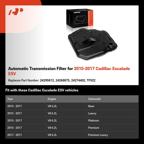 Automatic Transmission Filter for 2015-2017 Cadillac Escalade ESV