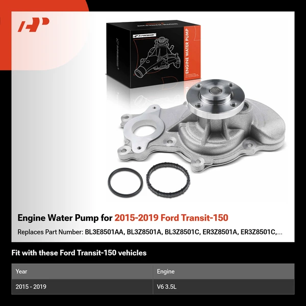 Engine Water Pump for 2015-2019 Ford Transit-150