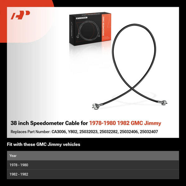 38 inch Speedometer Cable for 1978-1980 1982 GMC Jimmy
