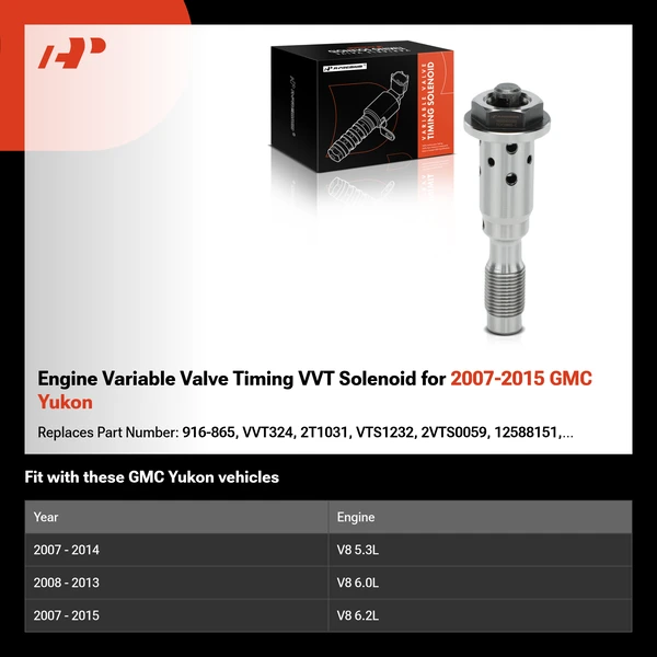 Engine Variable Valve Timing VVT Solenoid for 2007-2015 GMC Yukon