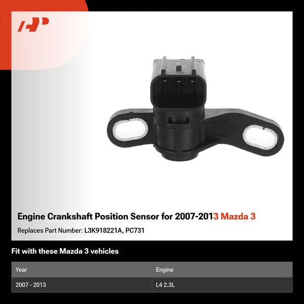 Engine Crankshaft Position Sensor for 2007-2013 Mazda 3