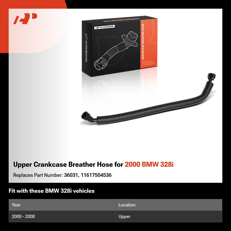 Upper Crankcase Breather Hose for 2000 BMW 328i