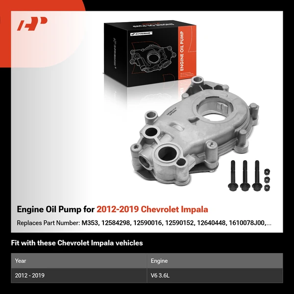 Engine Oil Pump for 2012-2019 Chevrolet Impala