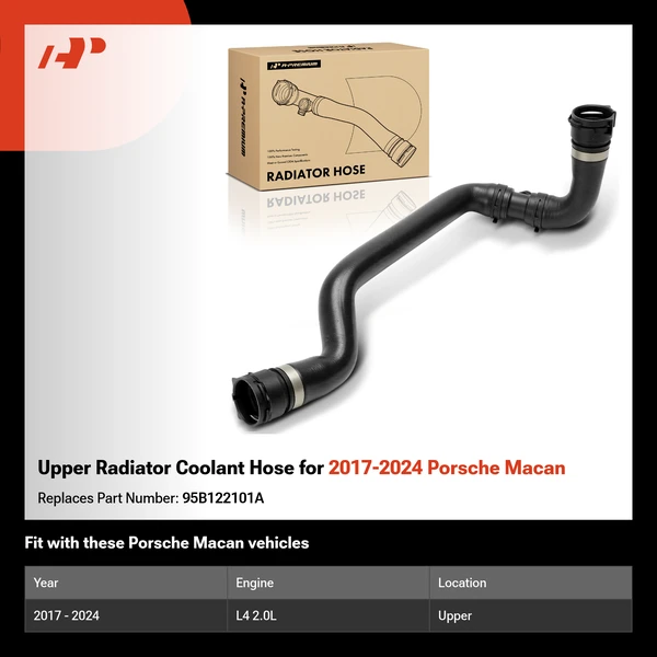 Upper Radiator Coolant Hose for 2017-2024 Porsche Macan