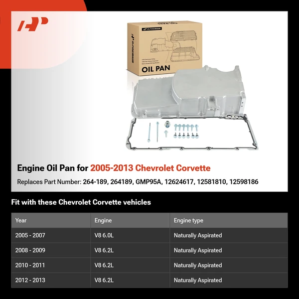 Engine Oil Pan for 2005-2013 Chevrolet Corvette