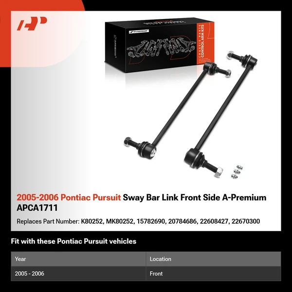 2005-2006 Pontiac Pursuit Sway Bar Link Front Side A-Premium APCA1711
