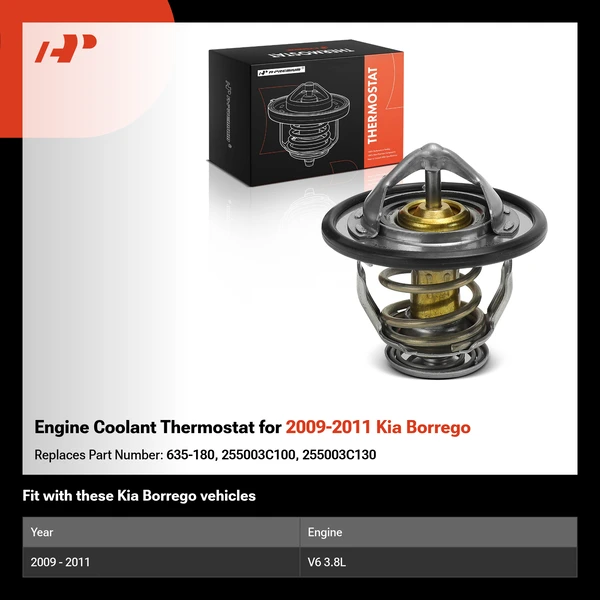 Engine Coolant Thermostat for 2009-2011 Kia Borrego