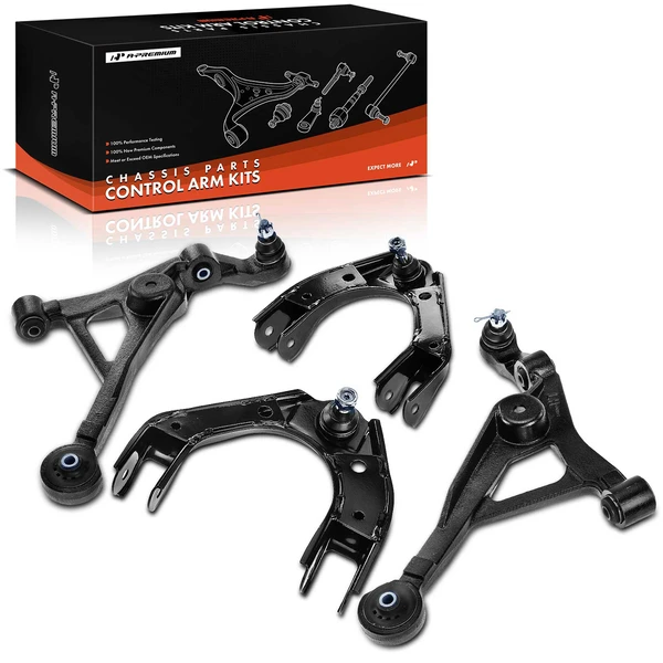 1996-2006 Chrysler Sebring 4-Pc Control Arm and Ball Joint Kit, Front Side with Ball Joint A-Premium APCA1520