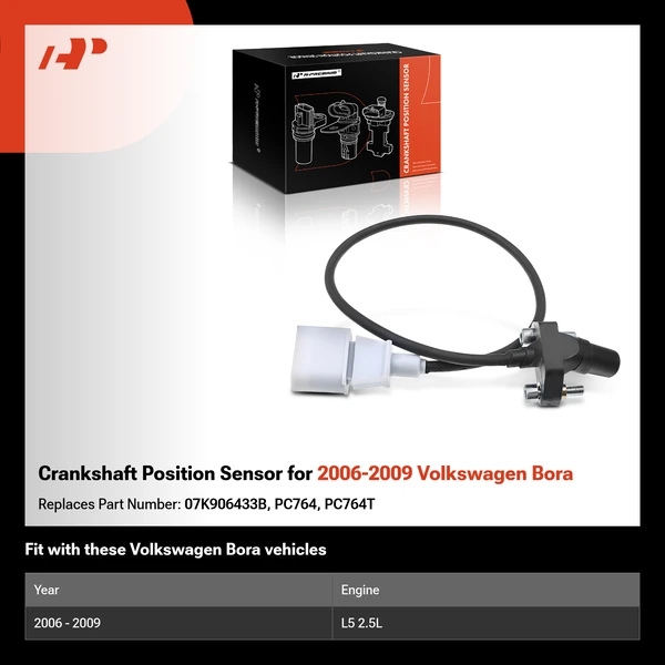 Crankshaft Position Sensor for 2006-2009 Volkswagen Bora