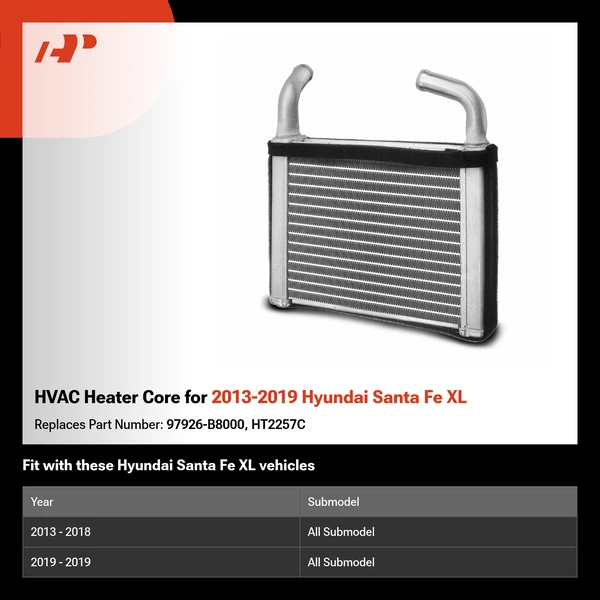 HVAC Heater Core for 2013-2019 Hyundai Santa Fe XL